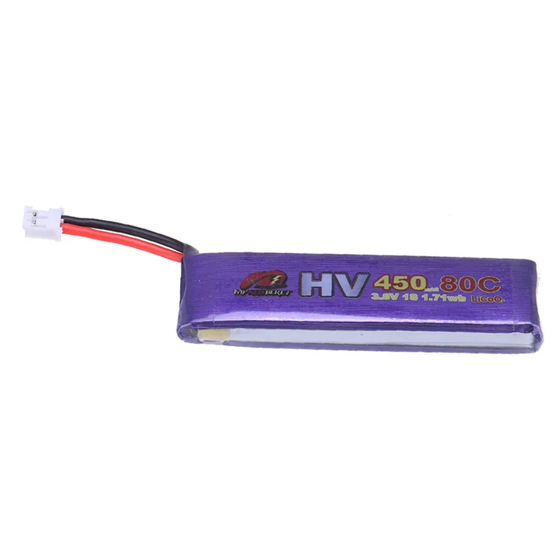 1/4 шт My красный берет 3 8 V 450 mAh 80C 1 S HV 4 35 Lipo Батарея PH2.0 разъем для Emax Tinyhawk Крытый