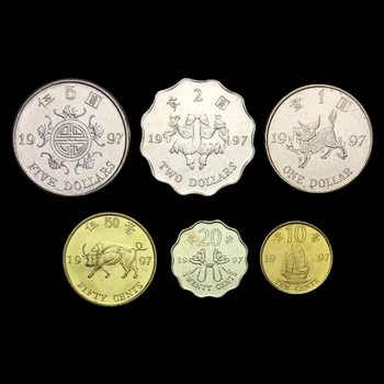 

Hong Kong Coin, 1 2 5 Dollar, 10 20 50 Cents, UNC, Uncirculated, Collection, Gift, 100% Real Original Genuine coins