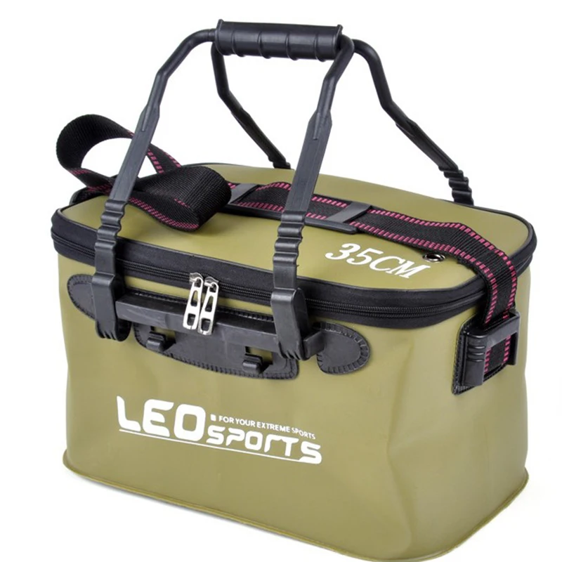 

1x EVA Portable Folding Bucket Filled Fish Wear Bucket Gear Fishing Foldable Bag