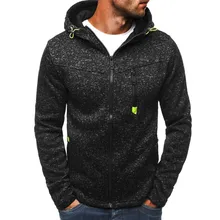 Черный мужской свитер куртка мужская молния Hoddies уличная спортивная фуфайка тренировочный спортивный Мужской Топ