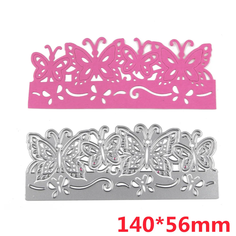 140*56mm butterfly border Swovo 3D DIY Scrapbooking Craft Die Photo Invitation cards Decoration Handmade Tools | Дом и сад