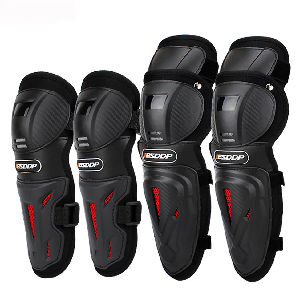 

4pcs Motorcycle Knee Pad Elbow Off-road Knights Protective Gear Shatter-resistant Warm Kneepad Motocross Fall Protection