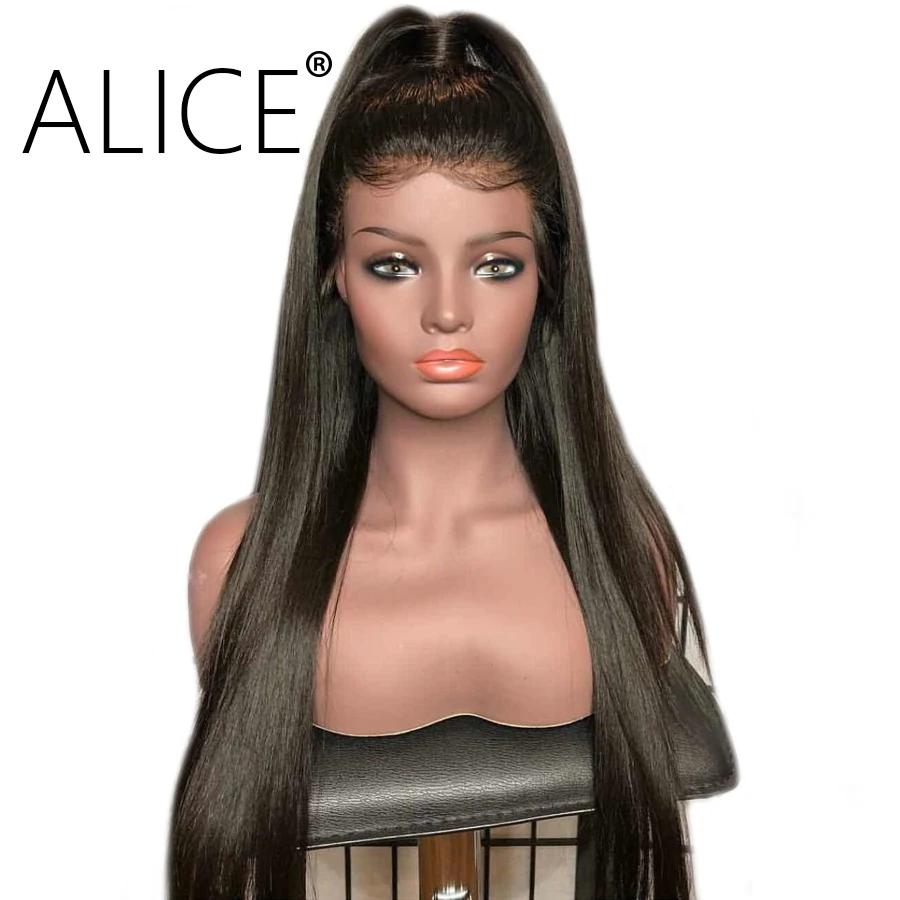 

ALICE Straight Lace Front Wigs With Baby Hair Pre Plucked Lace Front Human Hair Wigs Remy Hair Glueless Brazilian Lace Wigs 13x4