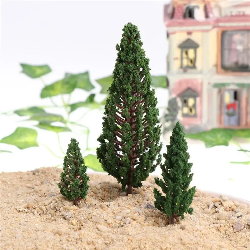 WINOMO 10 шт. Модель деревья Парк улица Diorama расположение пейзажей миниатюрный пейзаж