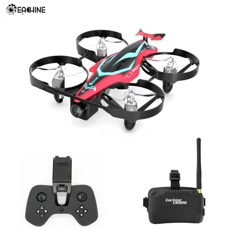 Koop Eachine E013 Plus Micro FPV Racing Drone Anti Schildpad Modus w 5.8G 48CH 1000TVL Camera VR006 Bril