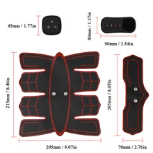 Набор для фитнеса бытовой электрический стимулятор мышц брюшной полости тренажер для пресса снижение веса массажер для коррекции фигуры
