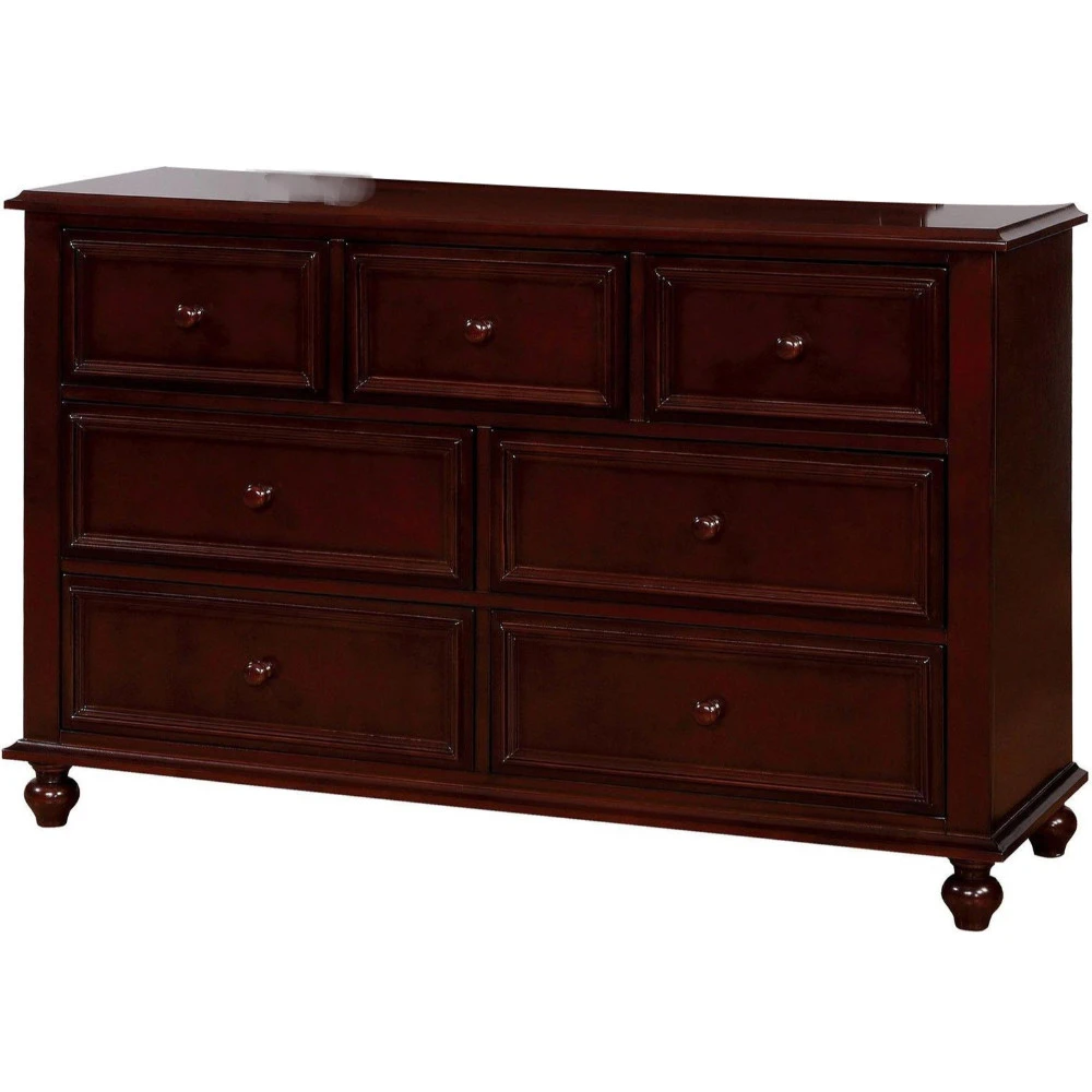 Wooden Dresser With Bun Feet Dark Brown Dressers Furniture