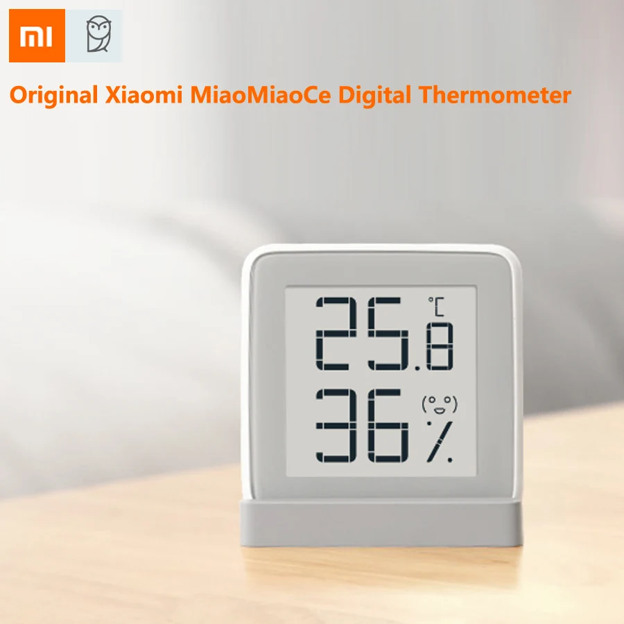 

Xiaomi Mijia MiaoMiaoCe E-Link INK Screen Display Digital Moisture Meter High-Precision Thermometer Temperature Humidity Sensor