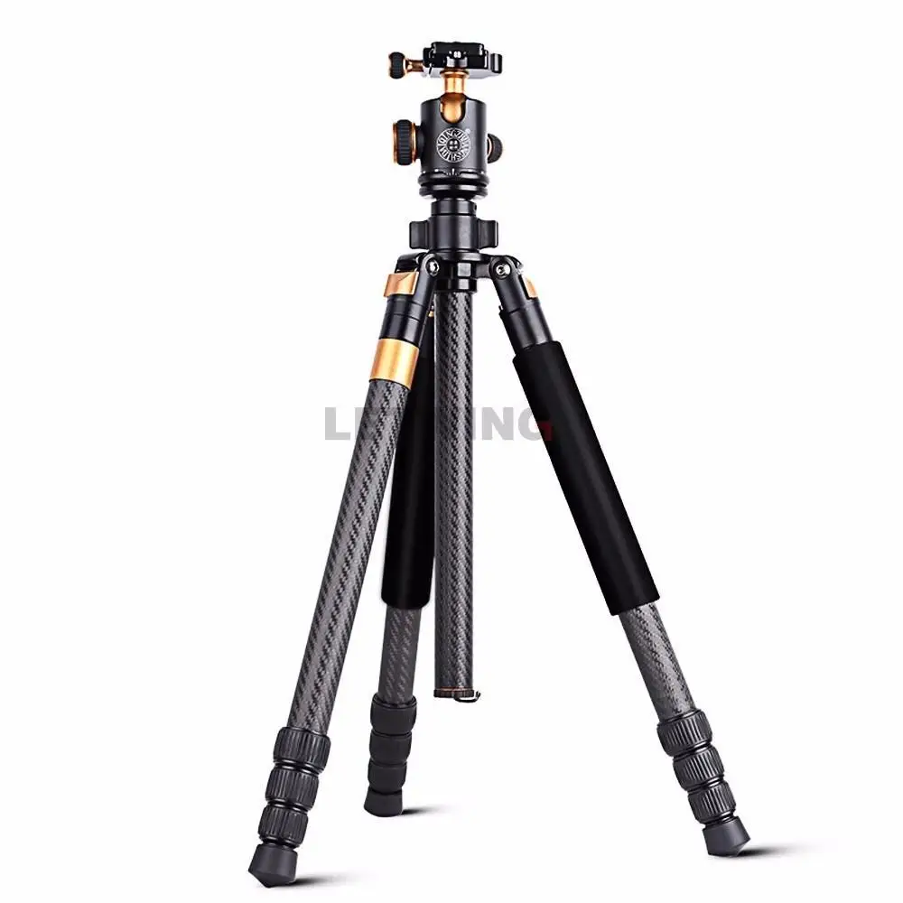 

New QZSD Q968C 63-inch Professional Portable Carbon Fibre Camera Tripod with Ball Head For DSLR SLR Camera Stand Loading 10KG