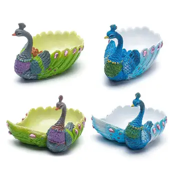 

Colors Pastoral Simplicity Resin Peacock Green Plants Flower Pots Creative Flower Pot