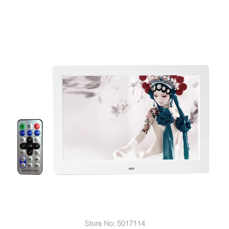 10 дюймовый светодиодный Подсветка HD 1024*600 полный Функция цифровая фоторамка