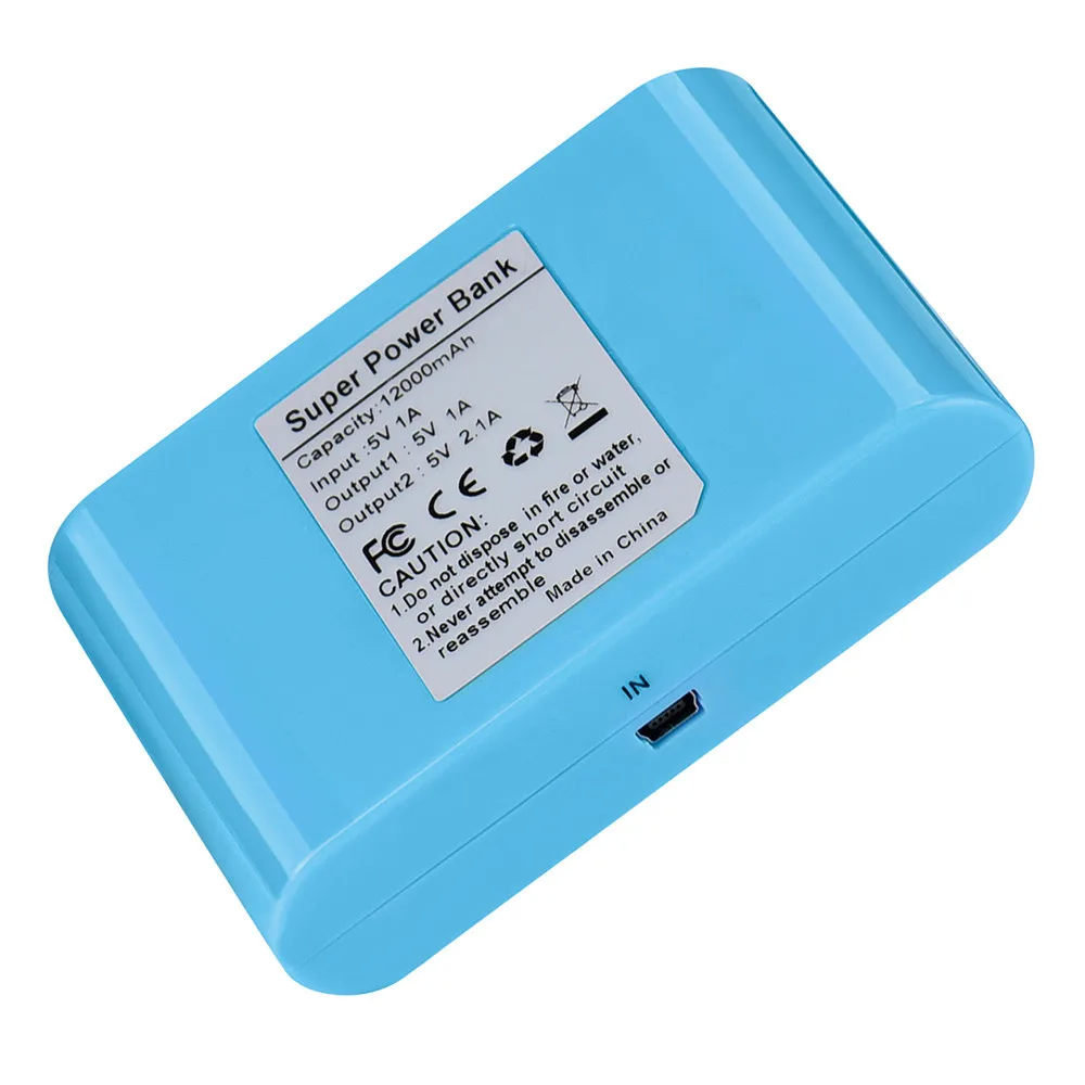 12000mAh Double USB Portable External Battery Power Bank Charger For Cell Phone for Iphone 8 X Fast Charging 12000mAh Double USB Portable External Battery Power Bank Charger For Cell Phone for Iphone 8 X Fast Charging