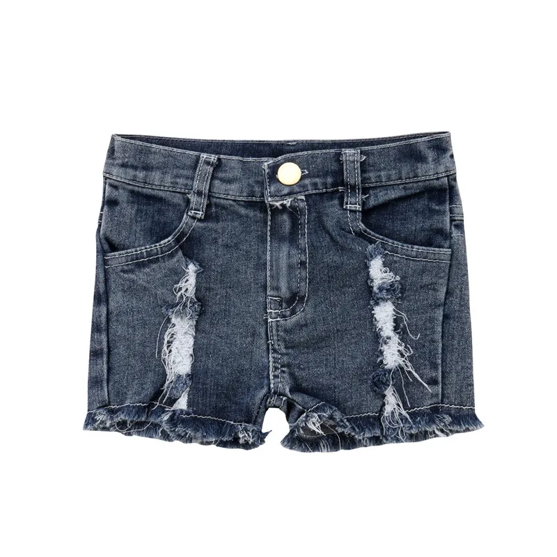 

Kids Baby Girls Stretch Ripped Jeans Destroyed Frayed Denim Shorts Hot Pants Toddler Clothing Baby Girls Clothes