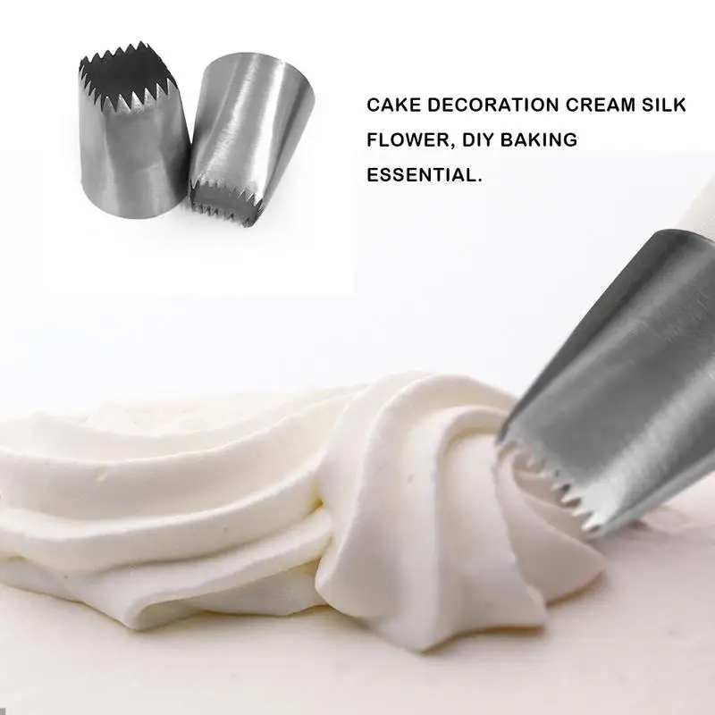 

Large Size Cream Mouth Square Garland Mouth Baking Cake Decoration Tool Kitchen Cake Flower Mouth Embellishment Tool