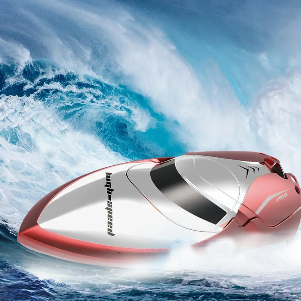 RC قارب ، h106 2.4 GHz 4CH عالية السرعة التحكم عن بعد سباق القوارب الكهربائية مع 150 M عن بعد 180 درجة الوجه RC قارب ، h106 2.4 GHz 4CH عالية السرعة التحكم عن بعد سباق القوارب الكهربائية مع 150 M عن بعد 180 درجة الوجه