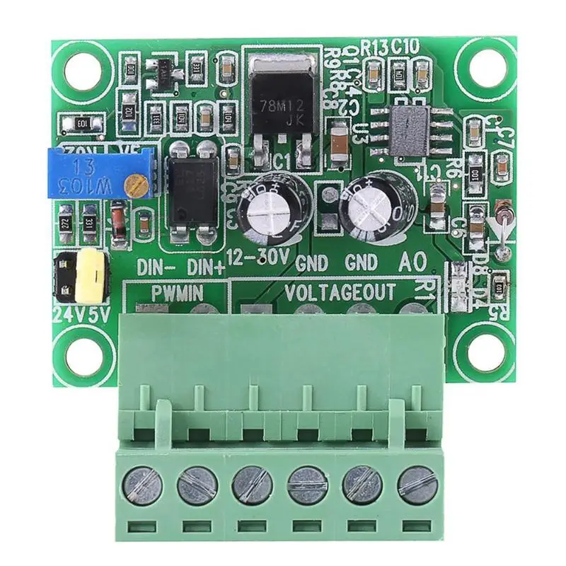 

PWM to Voltage 0-10V Adjustable Digital Analog Signal Converter Module PLC