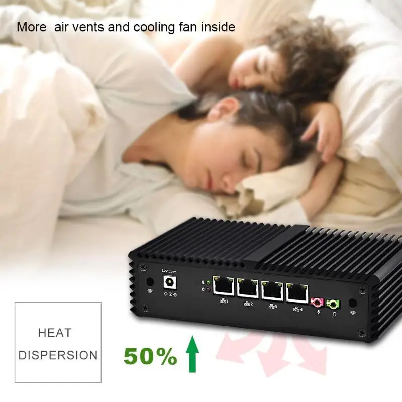 Linux Pfsense 4 LAN роутер с портом 2955U двухъядерный 1 ГГц межсетевой экран сервер ЕС|Мини