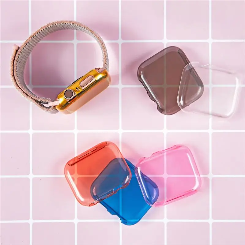 

Transparent Hard PC Shell For Apple Watch IWatch S4 Series 4 Protective Case Cover Protective Shell 40MM / 44MM