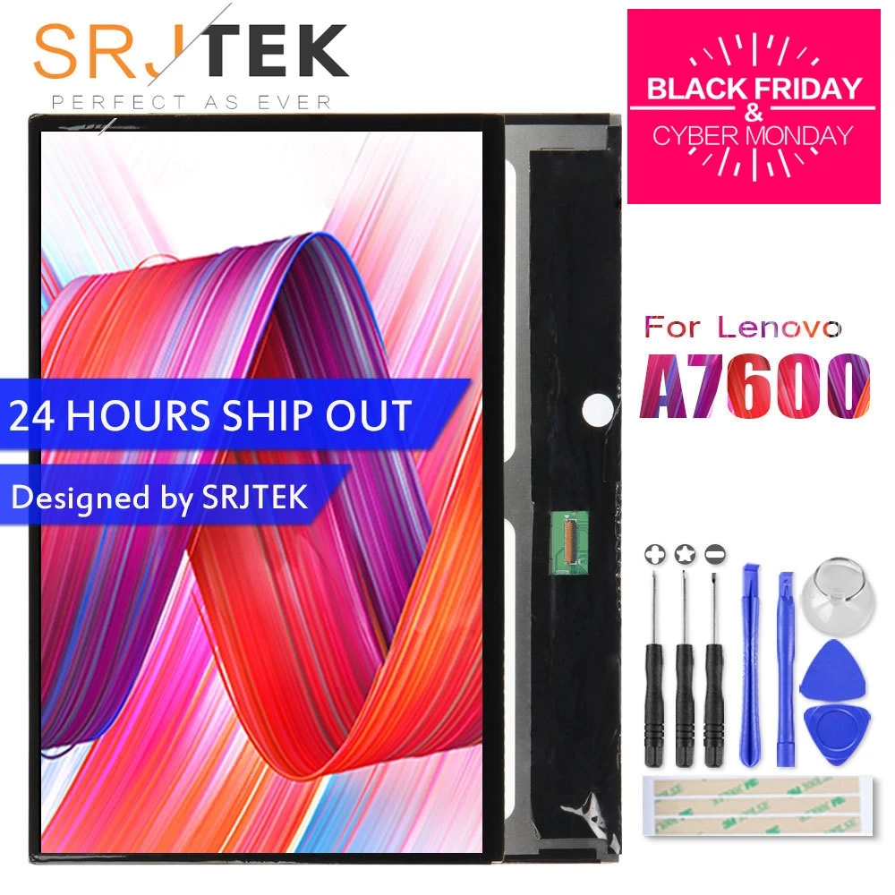 comprar SRJTEK BP101WX1 210 Para Lenovo Tab A10 70 A7600 Display LCD Matriz Tela Peças para A7600 F A7600 H BP101WX1 210 Tablet PC LCD
