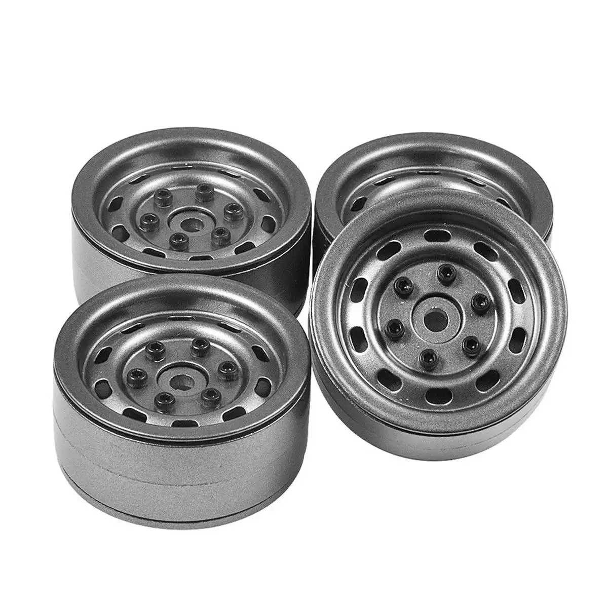 

1.9Inch Beadlock Alloy Wheels RIMS 1/10 4 Axial SCX10 RC Crawler Truck Simulation Remote Control Car Toys Replacement Parts