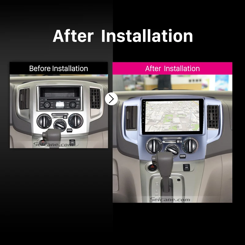 Excellent Seicane 9 Inch 2Din Android 8.1 Head Unit Car Radio Stereo WiFi GPS Multimedia Player For NISSAN NV200 2009 2010 2011 2012-2016 5 Excellent Seicane 9 Inch 2Din Android 8.1 Head Unit Car Radio Stereo WiFi GPS Multimedia Player For NISSAN NV200 2009 2010 2011 2012-2016 5