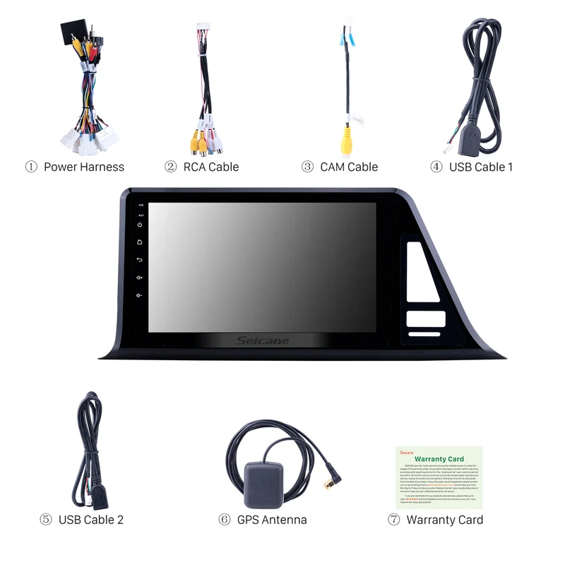 Sale Seicane Android 8.1 HD Touch Screen 9 inch GPS Navigation Radio for 2016-2018 Toyota C-HR LHD Bluetooth 3GWifi multimedia player 3