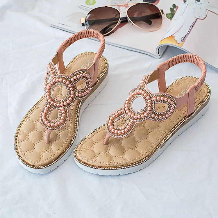 

2019 Sandals Woman Hollow Women's Sandals Flat Bottom Women's Shoes