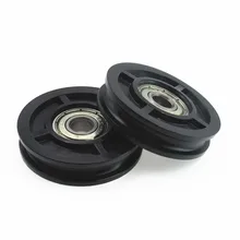 10 шт./партия подшипник на колесиках u-образный 608zz с подшипником на роликах подшипник с пластиковым покрытием