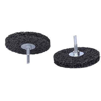 

2pcs 100/75mm Abrasive Wheel Brush shank diamond rust removal grinding discs Paint peeling sanding wheels Electric grinder parts