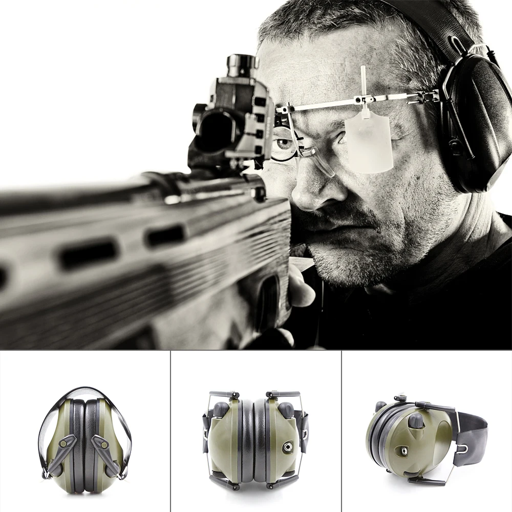 Защита для ушей, электронные тактические наушники для стрельбы, Защита слуха, анти-шум, затычки для ушей, мягкая гарнитура с шумоподавлением