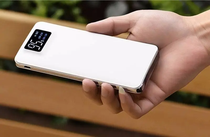 Внешний аккумулятор AKASO 50000 мАч ЖК дисплей 2 USB порта зарядное устройство двойной
