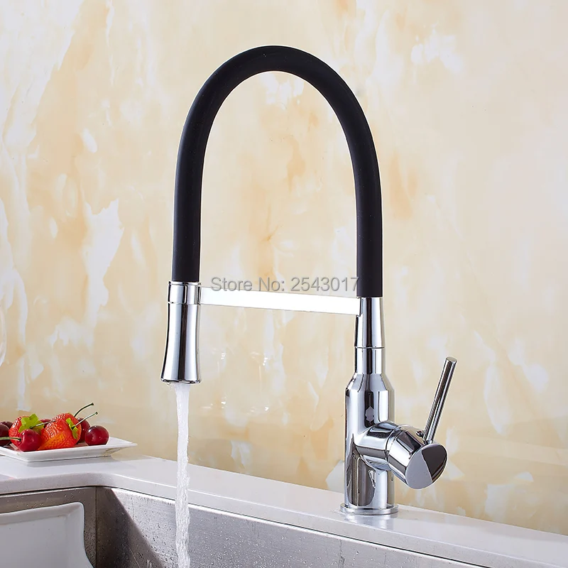 

GIZERO Pull Out Kitchen Faucet Hot and Cold Mixer Swivel Spout Single Handle Flexible Mixer Tap torneira ZR700