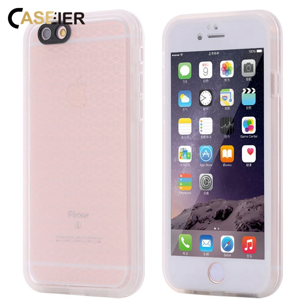 CASEIER Waterproof Case For iPhone 7 8 360 Full Protective Mobile phone Underwater Ultra-thin TPU Cover X |