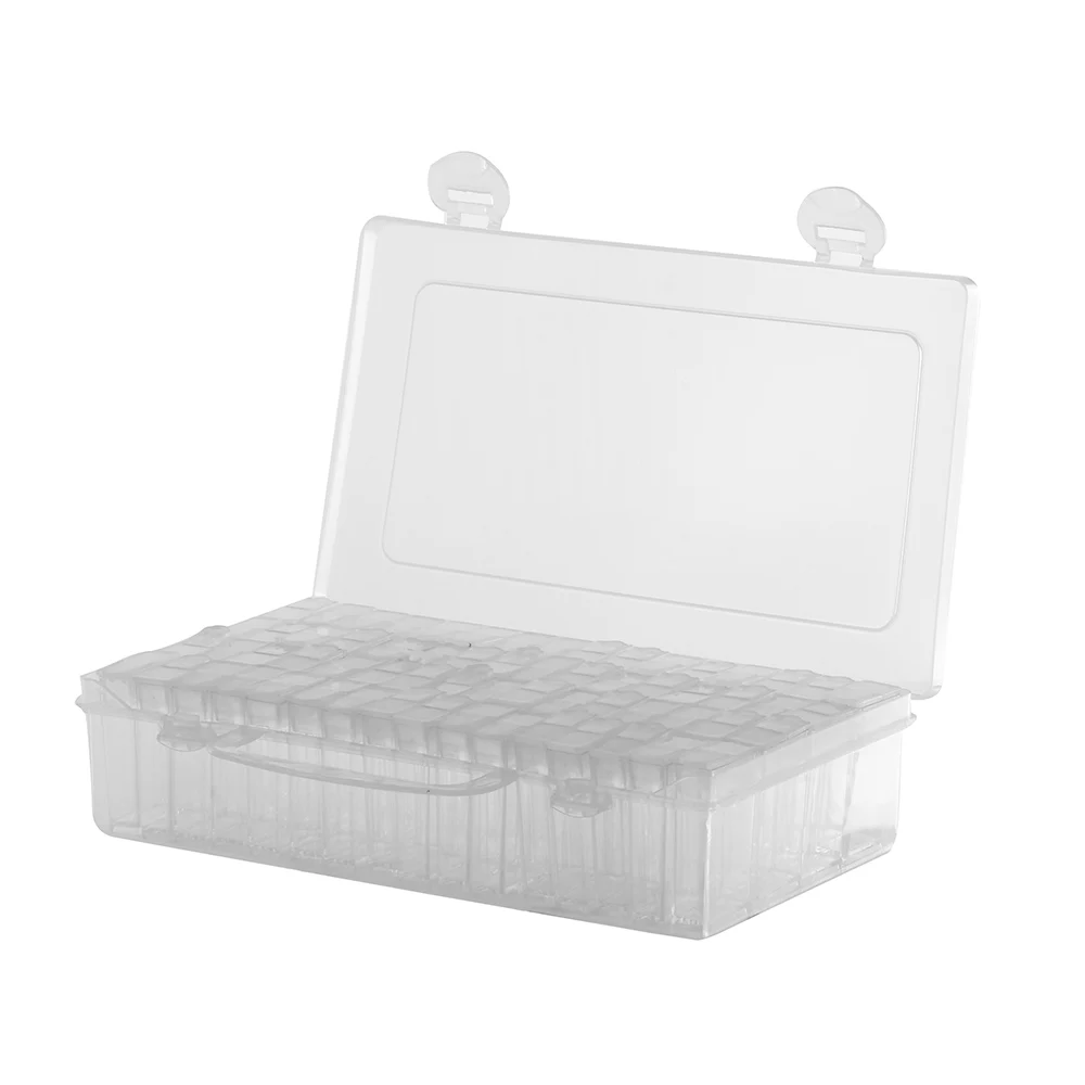 

64 Grids Adjustable Transparent Plastic Storage Box For Small Component Jewelry Tool Box Bead Pills Organizer Nail Art Tip Case