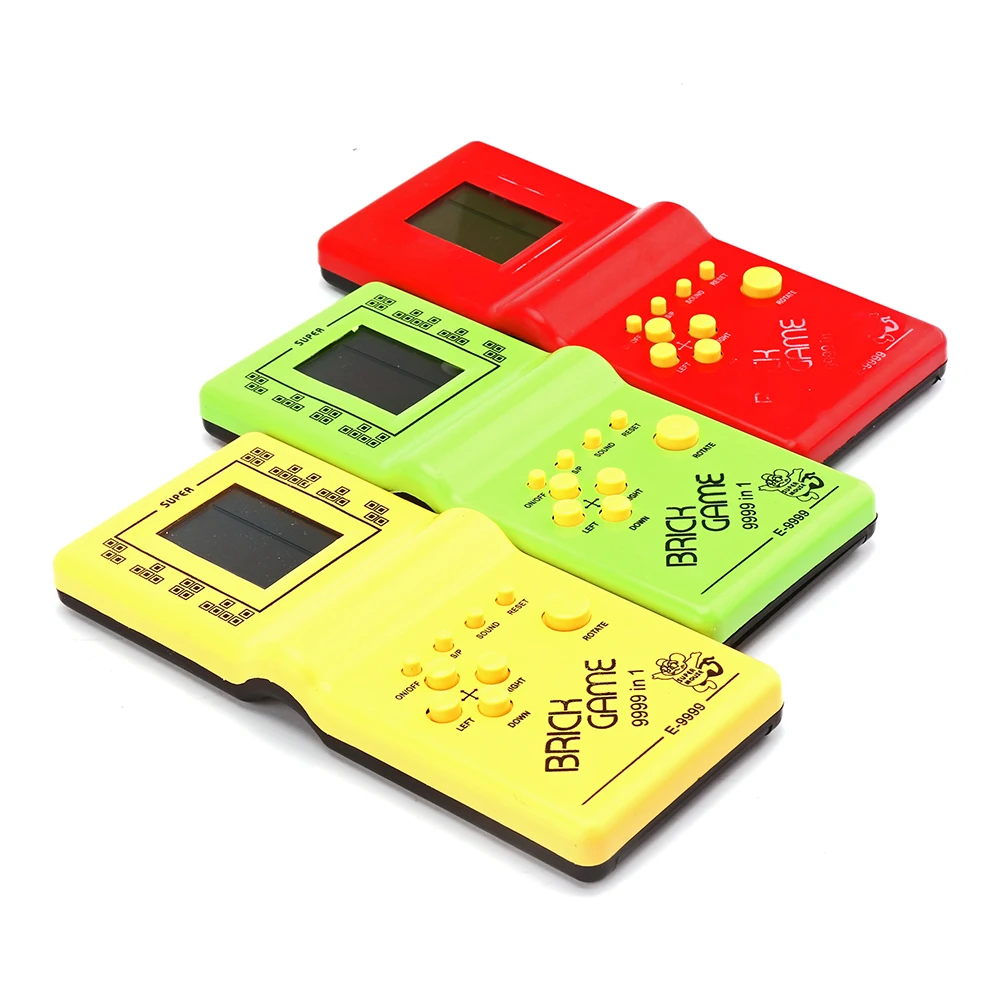 

LemonBest Handheld Game Console Kids Entertainment Games Tetris Hand Electronic LCD Fun Toys Brick Puzzle Game Player