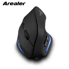 F-35 Мышь беспроводная Вертикальная мышка эргономичный Перезаряжаемые 2400 Точек на дюйм дополнительно Портативный игровой Мышь для ноутбуков Mac PC компьютер