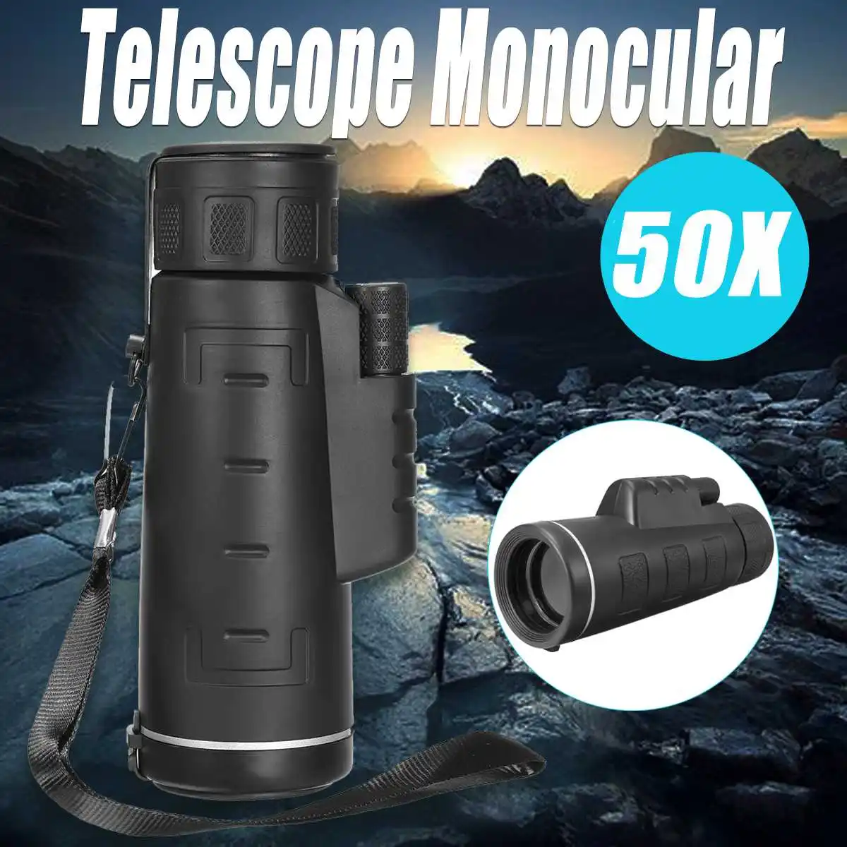 اضافية طويلة المسافة 1600 M/9800 M أحادي منخفضة ضوء للرؤية الليلية عالية الزاوية تلسكوب أحادي في الهواء الطلق المشي المحمولة