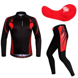 Велоспорт трикотаж одежда для мужчин носить Беговая одежда пламя костюм с длинными рукавами комплект Велосипедный спорт женщин дорожный