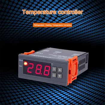 

Digital Display Intelligent Electronic Temperature Controller Relay AC90V-AC250V Temp Tester For Pet Breeding Incubation BBQ