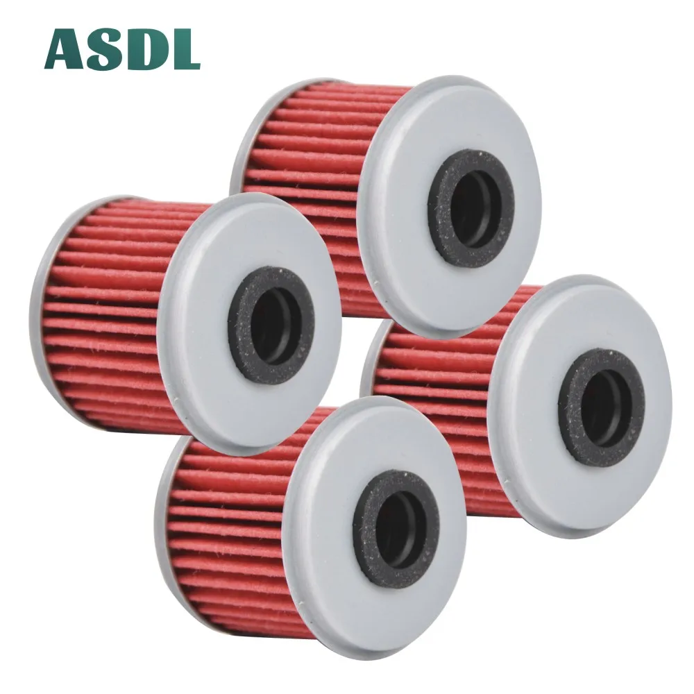 

4pcs Motorcycle Best Quality Engine Built In Paper Fiber Oil Filter For Honda CRF250 CRF250R CRF250X CRF 250 R X XRL 2004-2018