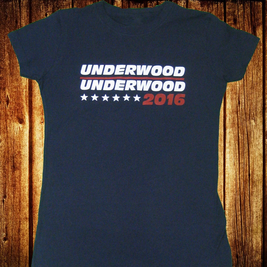 Женщины Underwood 2016 Выборы футболка Вдохновляющие Топ осознание для занятий спортом