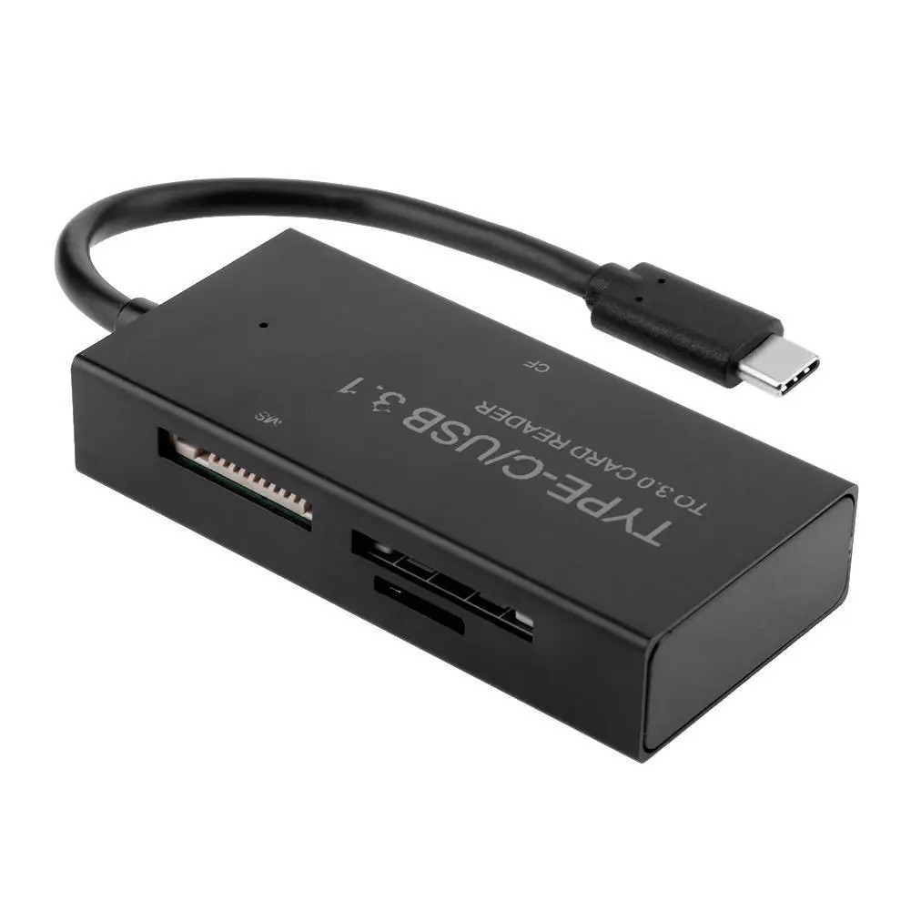 

Type-C USB 3.1 To CF MMS SD TF Memory Card Reader OTG Combo Adapter For Laptop-SCLL