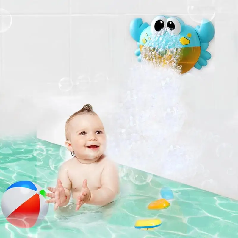 Bubble Crab Baby Bath игрушка Синий забавное устройство для мыльных пузырей Ванна машина для мыльных пузырей игрушки революционное творчество волшебное оружие