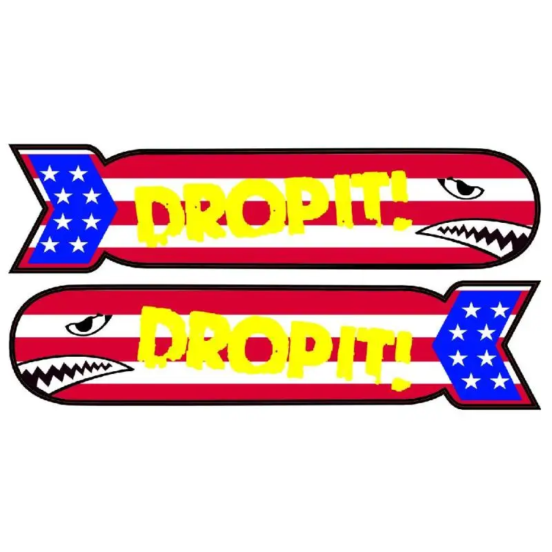 2 قطعة 38x8 سنتيمتر مضحك القرش للماء الفينيل ملصق لاصق لامع ورائع ل التجديف قارب مضحك التجديف قارب كاياك