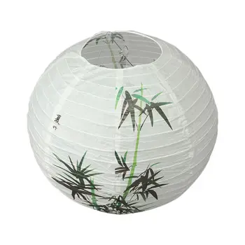 

New Hot 40cm Lamp Shade Lamp Cover Paper Lantern Oriental Style Light Decoration Chinese Pattern Bamboo