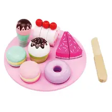 Деревянная миниатюрная игрушка для резки еды, ролевые игры, развивающие игрушки, подарок на день рождения для детей