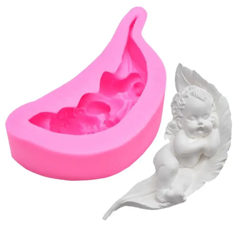 

Cute Angel Banana Baby Silicone Mold Cake Decorating Tools Cake Mold Chocolate Fondant Cake DIY Baking Mold