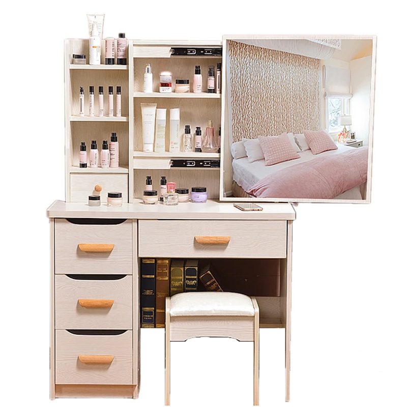 

Vanity Set Dresuar Slaapkamer Tocador Maquillaje Penteadeira De Maquiagem Wood Quarto Bedroom Furniture Korean Dressing Table