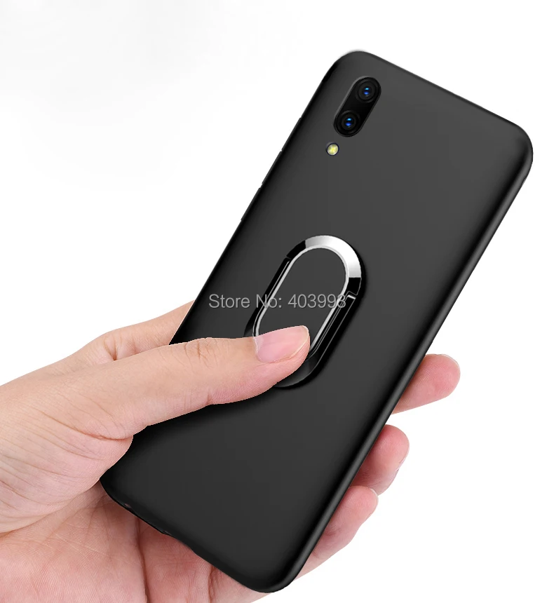 

UMI Umidigi One Case For UMI Umidigi One Pro Finger Ring Silicone Cover Luxury Magnet Car Case TPU Soft For UMI Umidigi One Pro