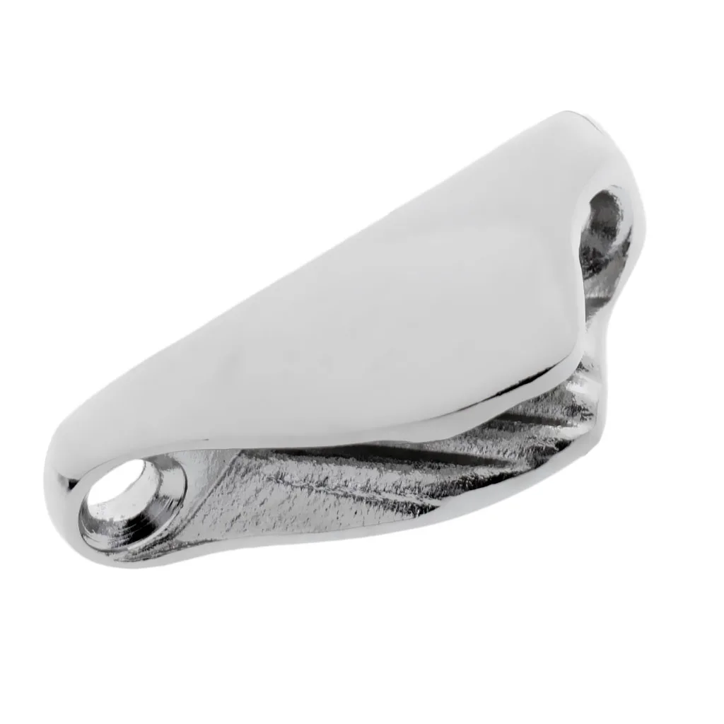 Mini Boat Sailing Rope Clam Cleat (1.85'' x 0.55'' x 0.67'') - 316 Marine Grade Stainless Steel